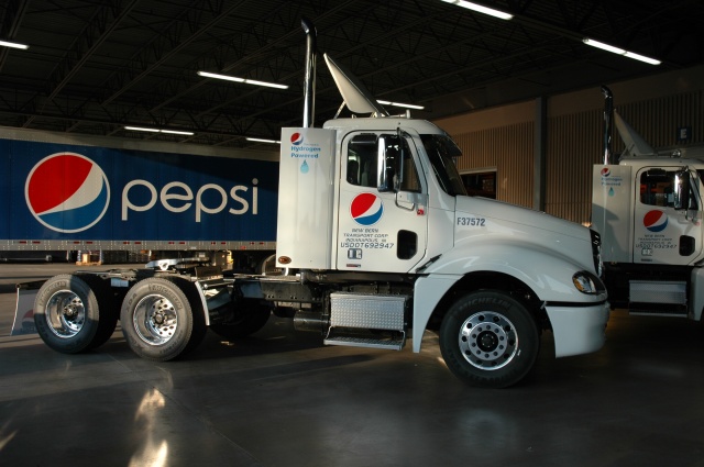 Pepsi hibrida sus camiones con hidrogeno